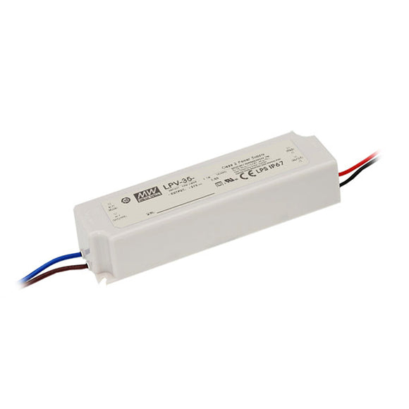 LPV-35-12 Single Output 35W LED Driver Constant Voltage (CV) 12VDC 3A