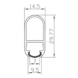 R003 - Aluminum LED Closet Rod