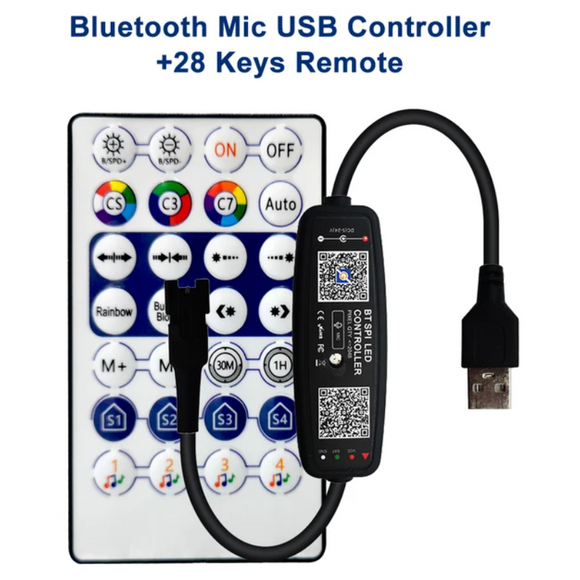 Music Remote ZG-001 - Pixel Controller (USB power, Bluetooth, Music, Remote ...