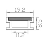 A1908 - In-Ground LED Channel - 19 x 8mm