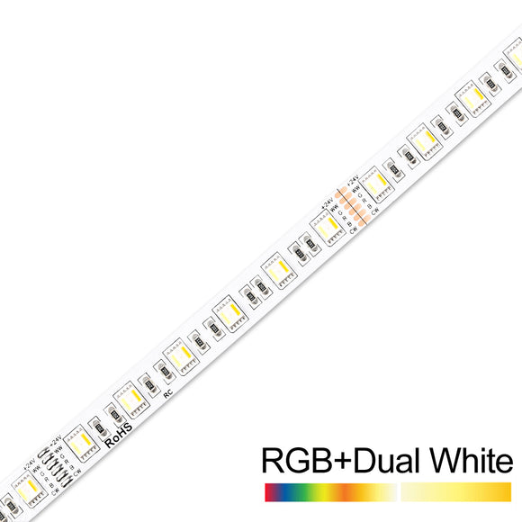RGB-CCT Full colour 5-in-1 LED strip light (24V, 60LED/m, 5m)